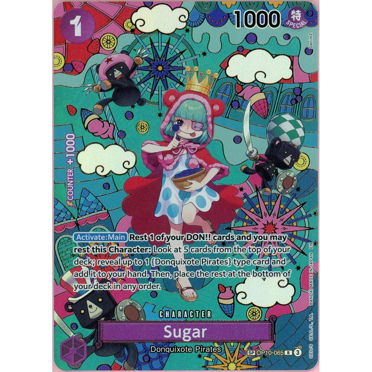 One Piece Single: Sugar Alt Art OP10-065 The Azure Sea's Seven NM