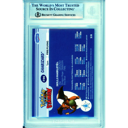 Pokemon Graded: #06 Charizard Stadium Danone (2000) Holo Beckett 7