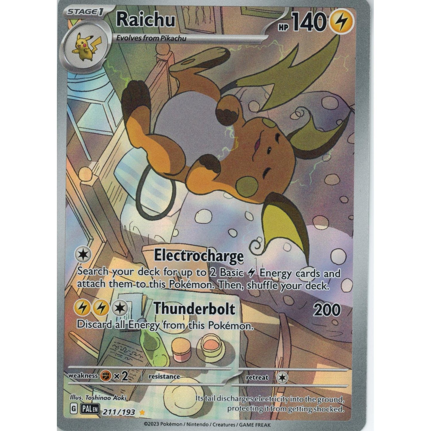 Pokemon Single: Raichu - 211/193 - SV02: Paldea Evolved NM