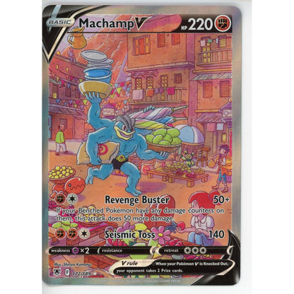 Pokemon Single: Machamp V (Alternate Full Art) SWSH10 172/189- NM