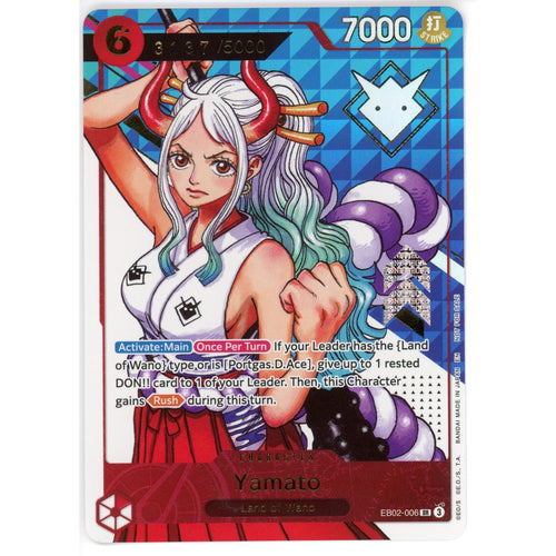 One Piece Single: Yamato Land of Wano EB02-006 SR- NM