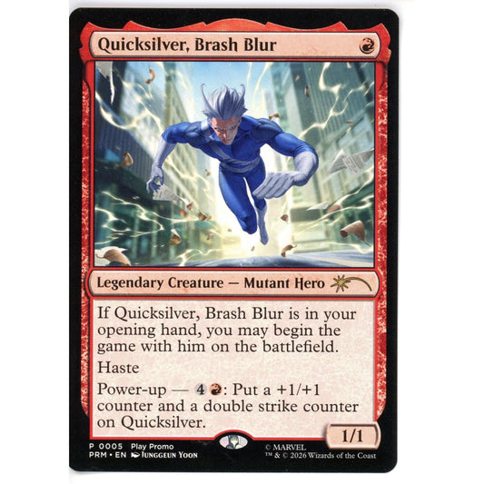 Magic Single: Quicksilver, Brash Blur - Standard Showdown Promos NM