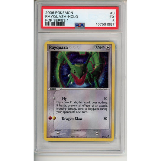 Pokemon Graded: Rayquaza Holo #3 PSA 5