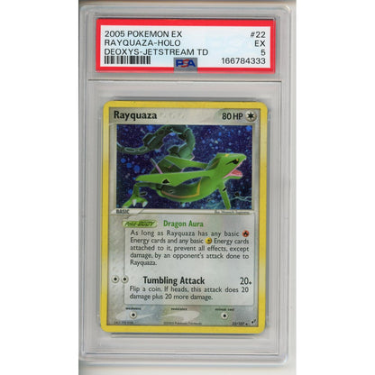 Pokemon Graded: Rayquaza EX 2005 #22 PSA 5