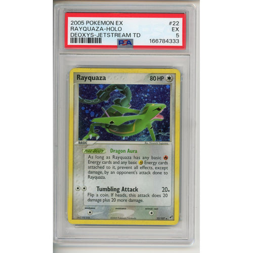 Pokemon Graded: Rayquaza EX 2005 #22 PSA 5