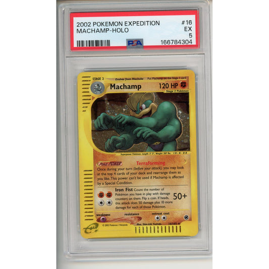 Pokemon Graded: Machamp Holo #16 PSA 5