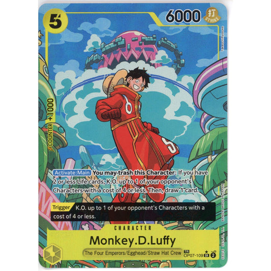 One Piece Single: Monkey. D .Luffy OP07-109 SR NM