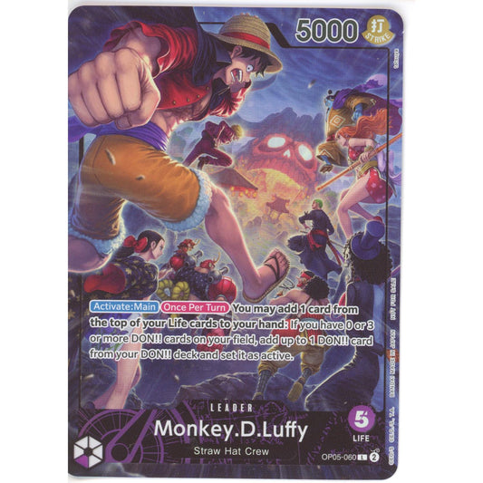 One Piece Single: Monkey. D. Luffy OP05-060 NM