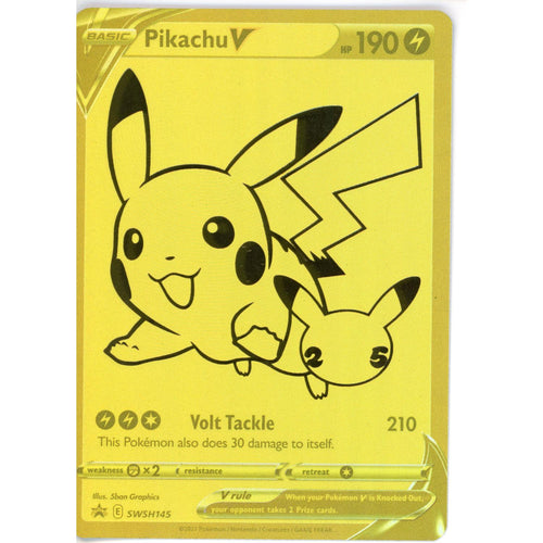 Pokemon Single: Pikachu V SWSH145 NM