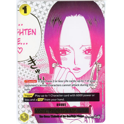One Piece Single: You'll Frighten Me... Alt Art OP14-118 NM