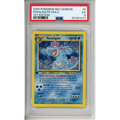 Pokemon Graded: Feraligatr Neo Gen 1st Ed PSA 5