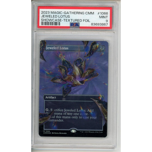 Magic Graded: Jeweled Lotus #1066 Textured Foil PSA 9
