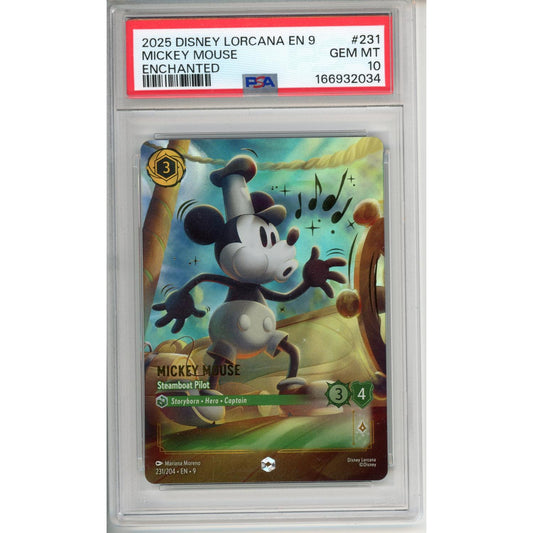 Lorcana Graded: Mickey Mouse Enchanted #231 PSA 10