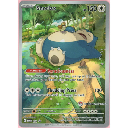 Pokemon Single: Snorlax #51 Scarlet & Violet Pokemon Center Promo (2023) NM