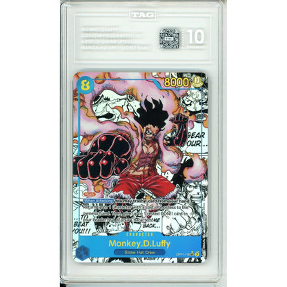 One Piece Graded: Monkey D. Luffy OP11-118 A Fist Of Divine Speed TAG 10