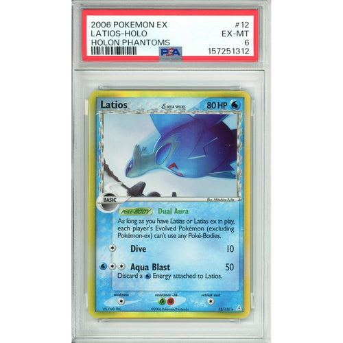 Pokemon Graded: Latios 12/110 Holon Phantoms (2006) Holo PSA 6