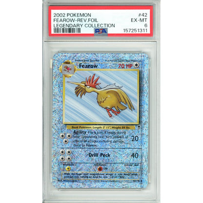 Pokemon Graded: Fearow 42/110 Legendary Collection (2002) Rev Foil PSA 6