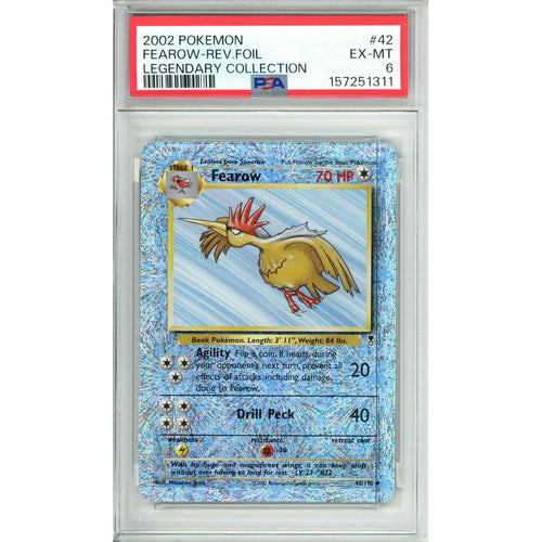 Pokemon Graded: Fearow 42/110 Legendary Collection (2002) Rev Foil PSA 6