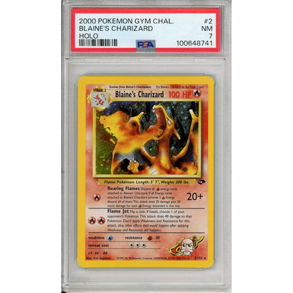 Pokemon Graded: Blaine's Charizard 2/132 Gym Challenge (2000) Holo PSA 7