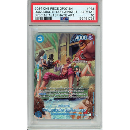 One Piece Graded: Donquixote Doflamingo OP01-073 Special Alt Art PSA 10