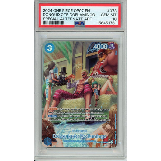 One Piece Graded: Donquixote Doflamingo OP01-073 Special Alt Art PSA 10