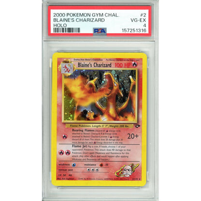 Pokemon Graded: Blaine's Charizard 21/132 Gym Challenge (2000) PSA 4