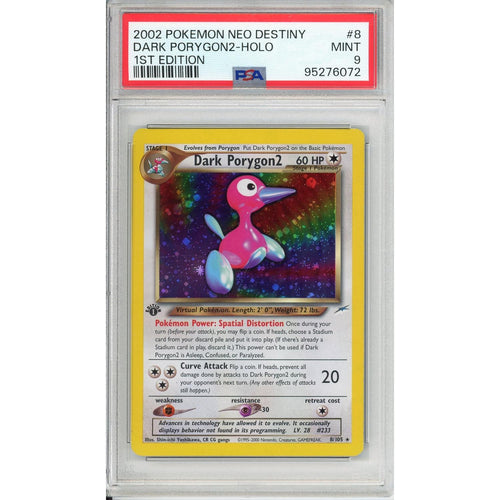 Pokemon Graded: Dark Porygon2 1st Edition PSA 9