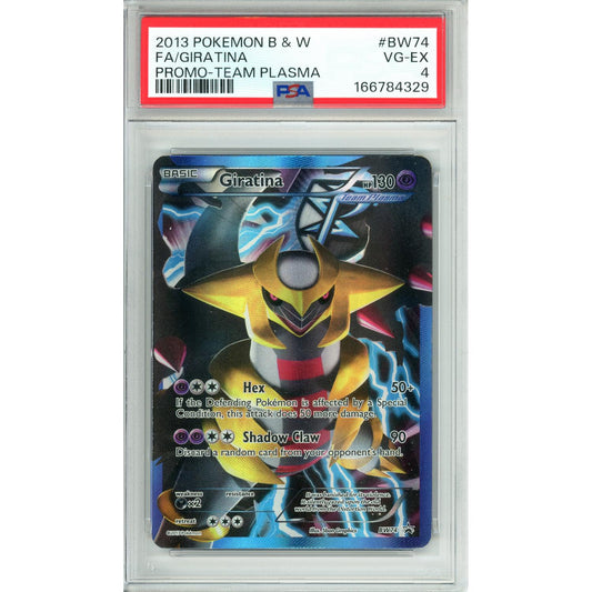 Pokemon Graded: Giratina #BW74 Team Plasma (2013) Full Art PSA 4