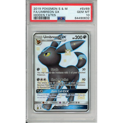 Pokemon Graded: Umbreon GX SV69/SV94 Hidden Fates (2019) Full Art Holo PSA 10