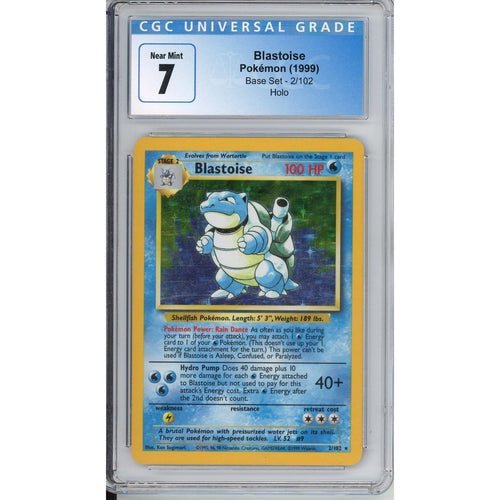 Pokemon Graded: Blastoise Base Set Holo CGC 7