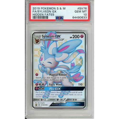 Pokemon Graded: Sylveon GX SV76/SV94 Hidden Fates (2019) Full Art Holo PSA 10