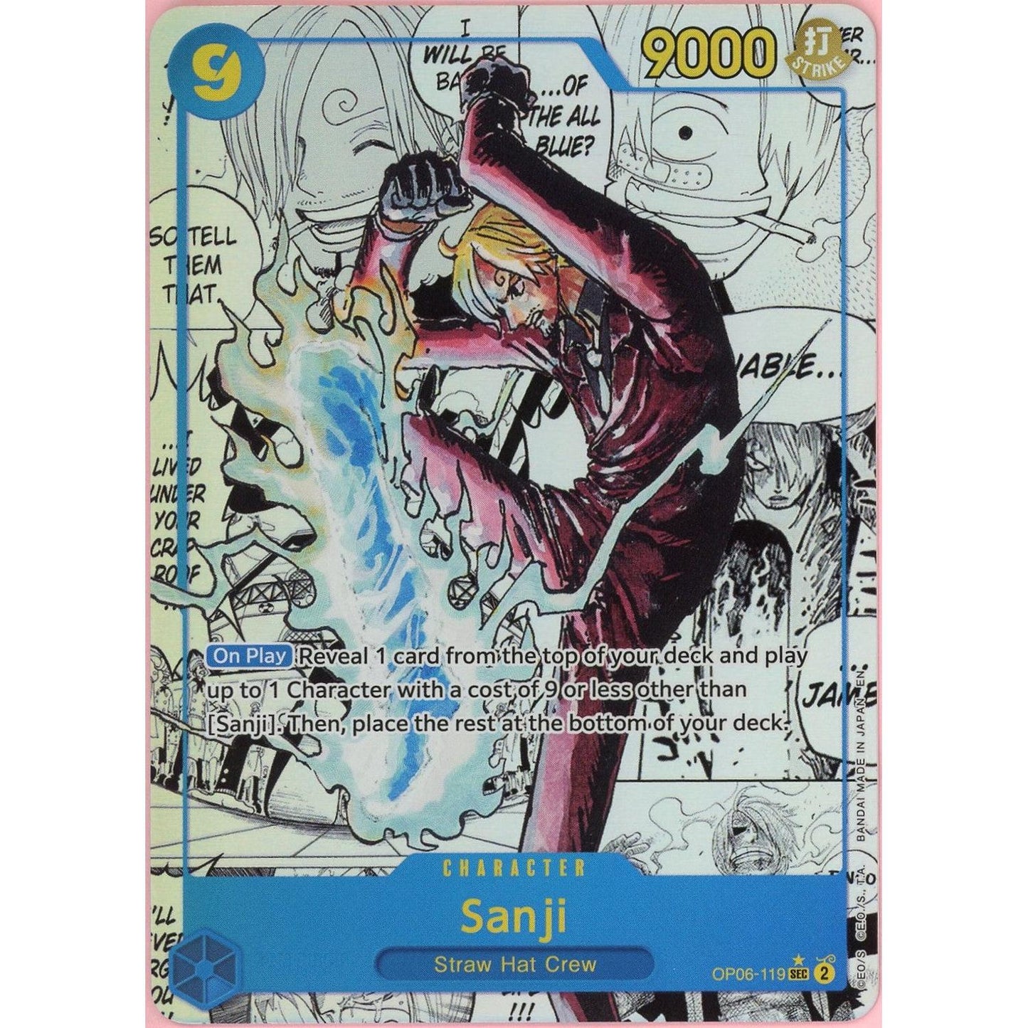 One Piece Single: Sanji - OP06-119 (Manga) - PRB -The Best- Vol. 2 (PRB-02) LP
