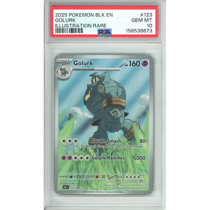 Pokemon Graded: Golurk 123/86 Black Bolt (2025) IR PSA 10