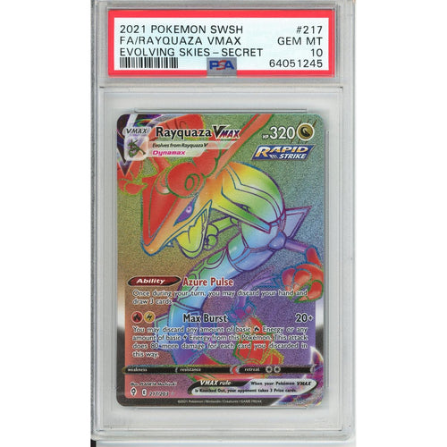 Pokemon Graded: Rayquaza VMAX PSA 10