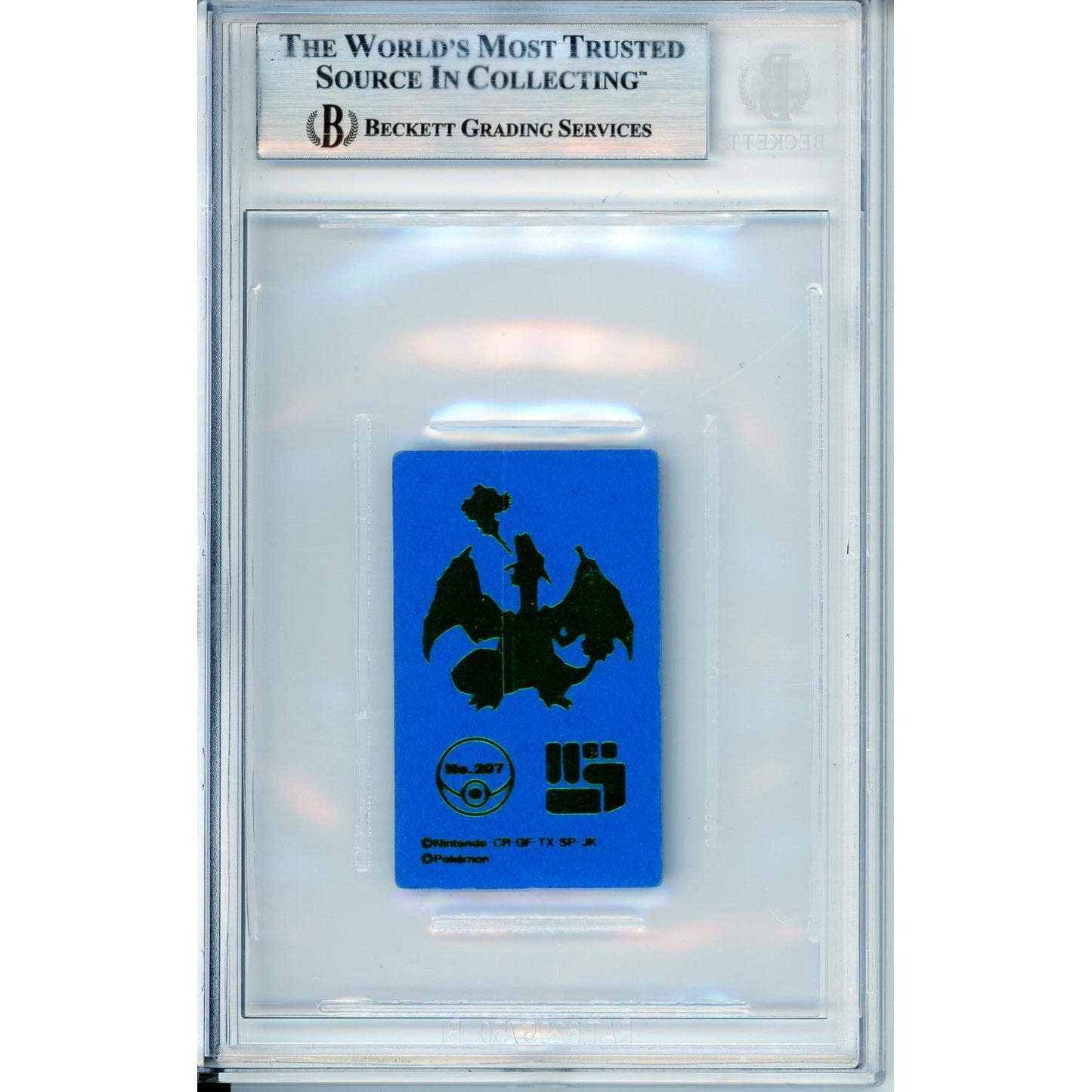 Pokemon Graded: Charizard #207 Menko Pt.3 Kakumen Retsuden (2004) Beckett 8