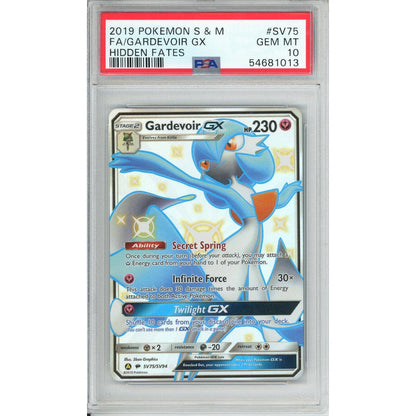 Pokemon Graded: Gardevoir GX SV75/SV94 Hidden Fates (2019) Full Art Holo PSA 10