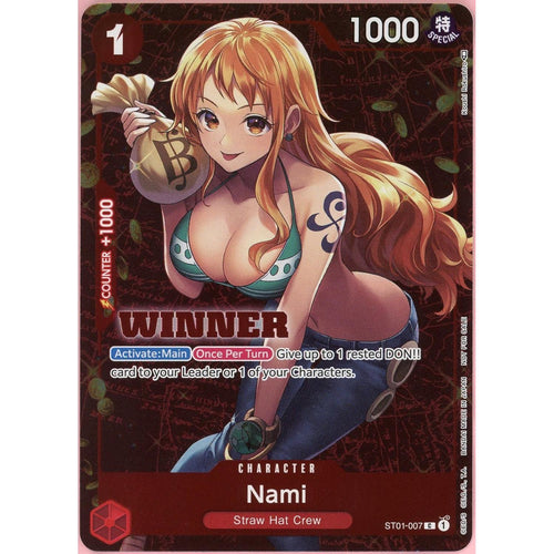 One Piece Single: Nami ST01-007 Tournament Pack Vol. 3 Winner LP