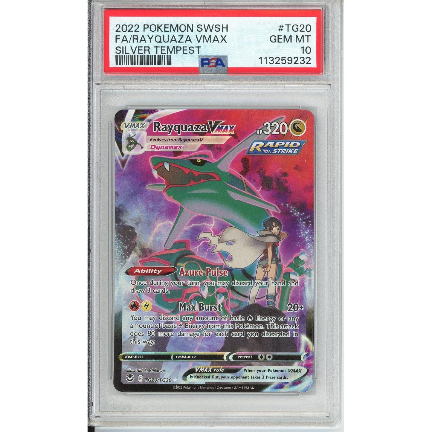 Pokemon Graded: Rayquaza VMAX PSA 10