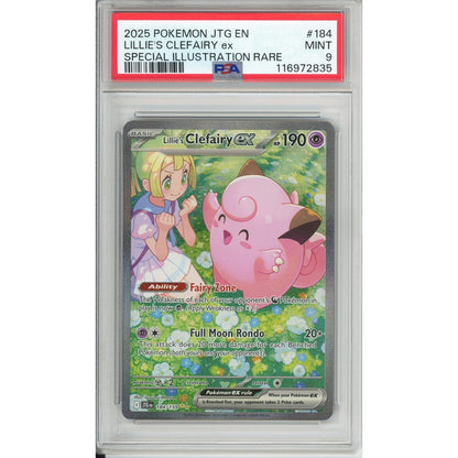 Pokemon Graded: Lillie's Clefairy ex 184/159 Journey Together (2025) SIR Holo PSA 9