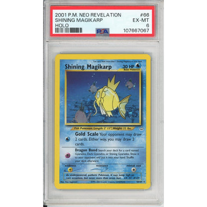 Pokemon Graded: Shining Magikarp 66/64 Neo Revelation (2001) Holo PSA 6