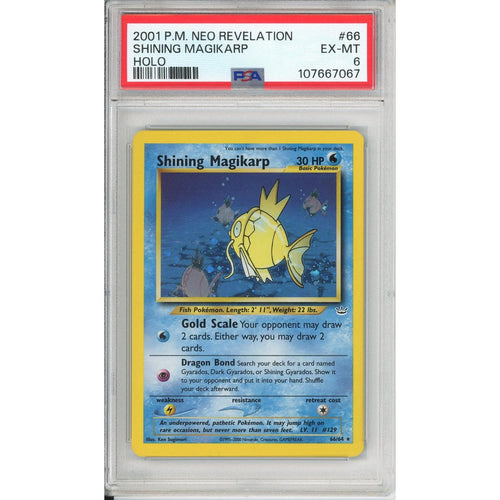 Pokemon Graded: Shining Magikarp 66/64 Neo Revelation (2001) Holo PSA 6