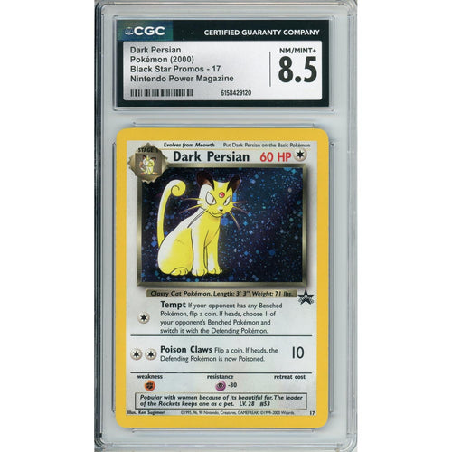 Pokemon Graded: Dark Persian #17 Nintendo Promo (2000) CGC 8.5