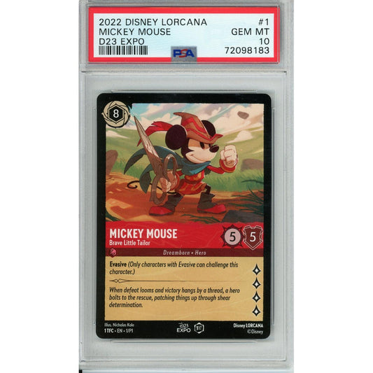 Lorcana Graded: Mickey Mouse #1 D23 Expo (2022) PSA 10