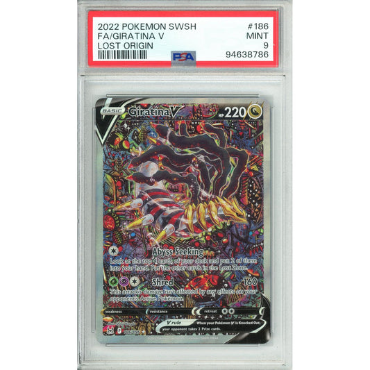 Pokemon Graded: Giratina 186/196 Lost Origin (2022) Full Art PSA 9