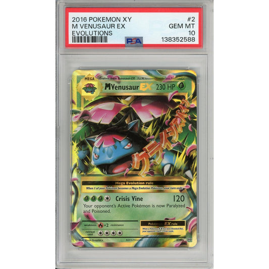 Pokemon Graded: M Venusaur EX #2 XY Evolutions (2016) Holo PSA 10