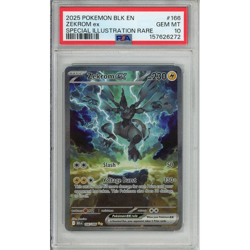 Pokemon Graded: Zekrom ex 166/86 Black Bolt (2025) SIR PSA 10