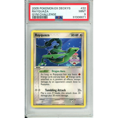 Pokemon Graded: Rayquaza 21/107 Gym Challange (2005) PSA 9