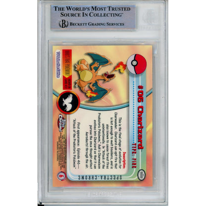 Pokemon Graded: #06 Charizard Spectra Chrome (2000) Beckett 9