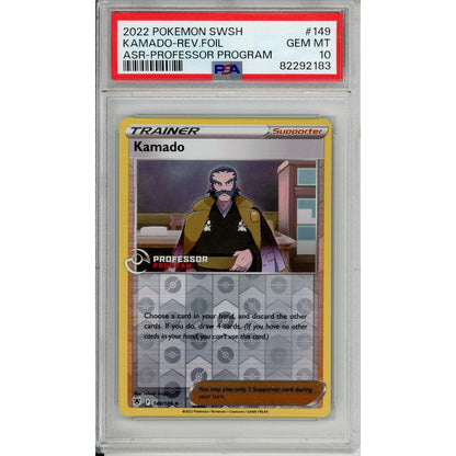 Pokemon Graded: Kamado Trainer 149/189 Professor Program Astral Radiance (2022) Reverse Holo PSA 10