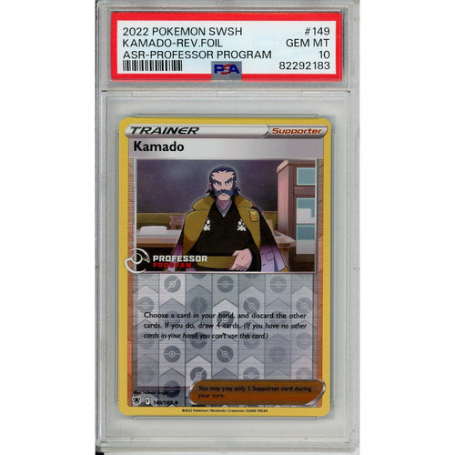 Pokemon Graded: Kamado Trainer 149/189 Professor Program Astral Radiance (2022) Reverse Holo PSA 10